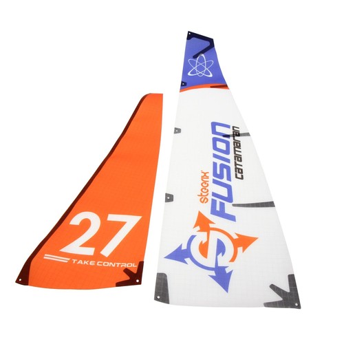 Main and jib - sail, set
