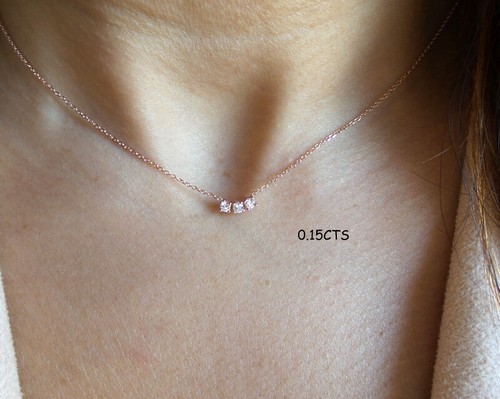 Diamond necklace prong set - diamond,