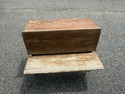 School desk with folding seat - school,