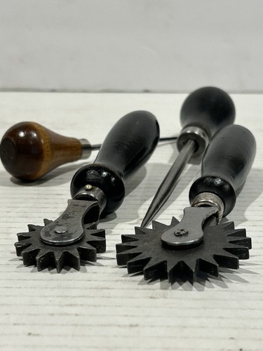 Vintage leather work tools - vintage,
