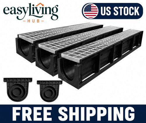 Channel drain with galvanized - channel,