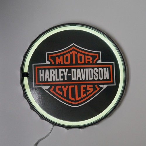 New harley davidson round - 12",