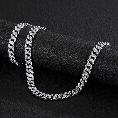 8mm iced out - 18k, gold