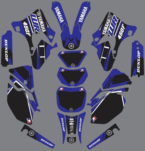Blue yamaha graphics - blue, wr