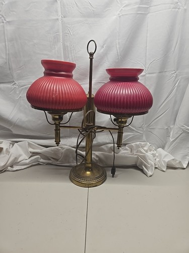 Antique brass double student - antique,