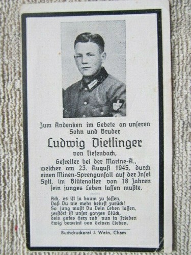 Wwii german death - wwii, card,