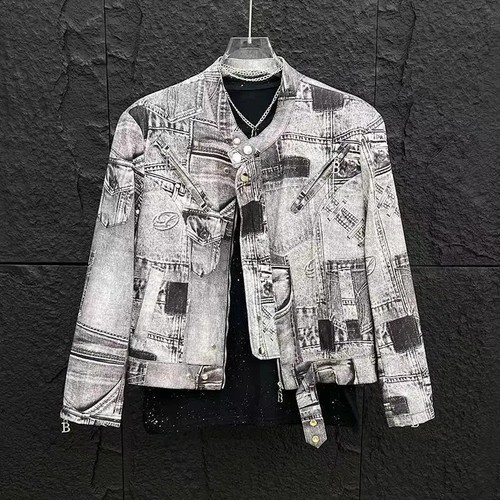 Luxury men denim jacket - denim,