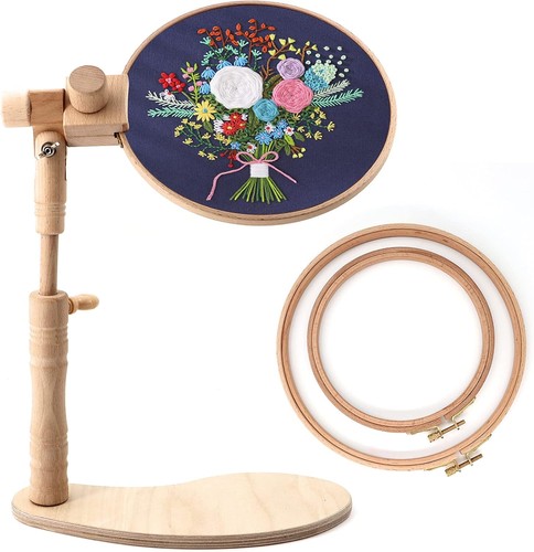Beech wood embroidery - embroidery, hoop