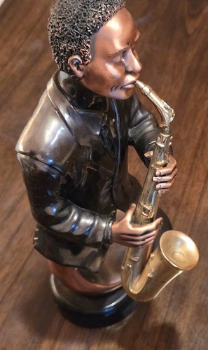 Saxophone player statue - saxophone,