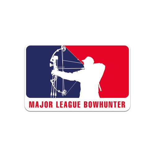 Major league bowhunter sticker - league,
