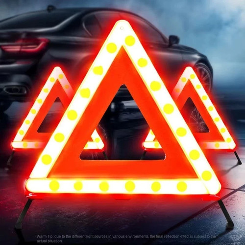 Emergency warning triangle dot - warning,