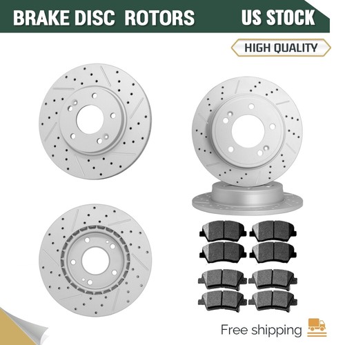 Front rear brake rotors - rotors, +