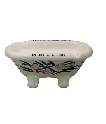 Vintage ceramic bathtub - ceramic,