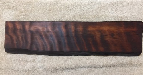 Redwood curly wood lumber slab - redwood,