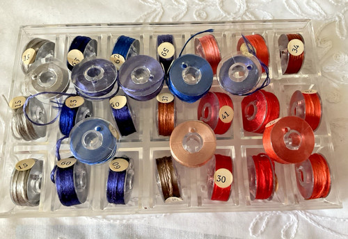 Needlework fibers threads - threads, lot