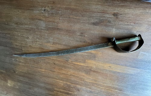 Antique hand forged saber - hand,