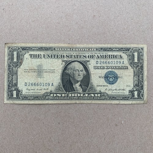1957 one dollar note silver - $1,