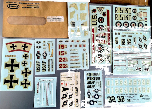 Aurora assortment decals - aurora, of