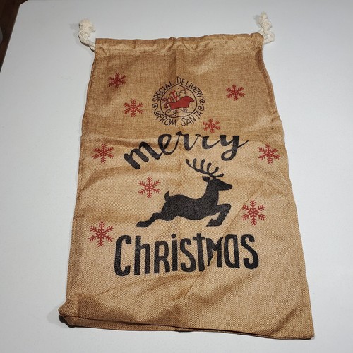 Burlap style gift sack bag - burlap,