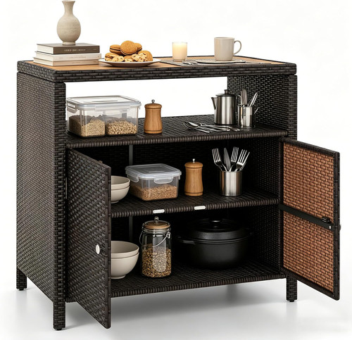 Wicker outdoor bar - outdoor,