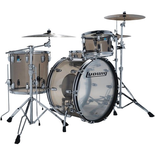 Ludwig vistalite piece pro - vistalite, 3-piece