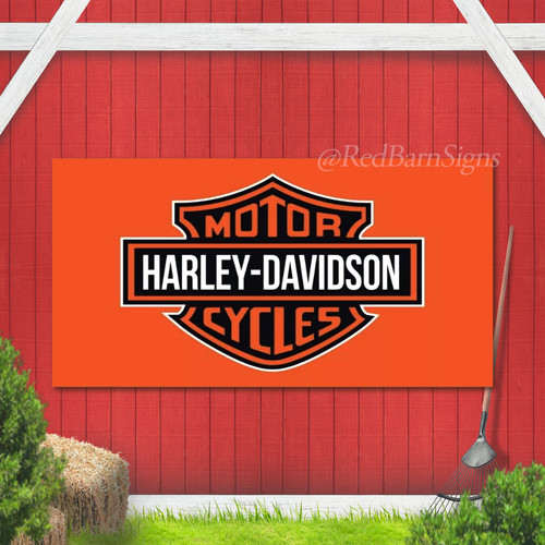 Harley davidson logo flag - davidson,