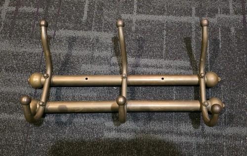 Brass coat rack - rack, vintage