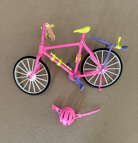 Barbie bike with helmet - barbie,
