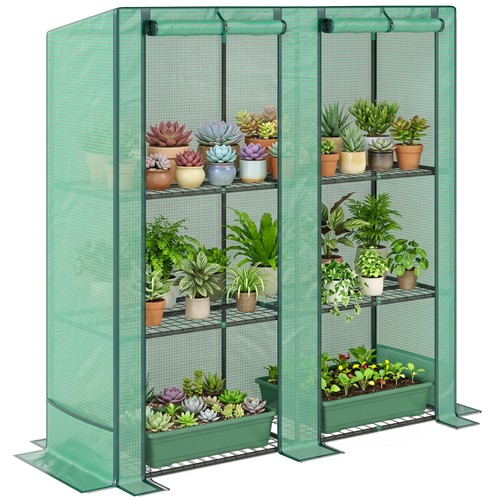 Lean greenhouse with - lean-to,