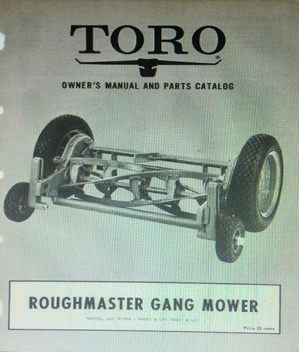 Toro roughmaster gang reel - toro,