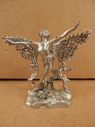 Pewter figurine winged - pewter,