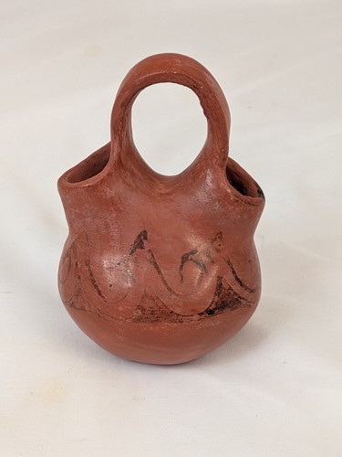 Redware pottery wedding - wedding, vase