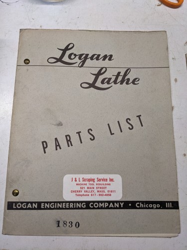 Logan lathe repair service - logan, repair/service