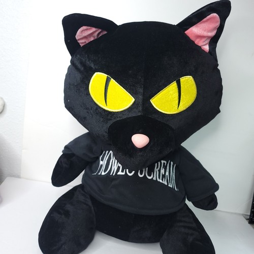 Howl scream black cat - black, plush