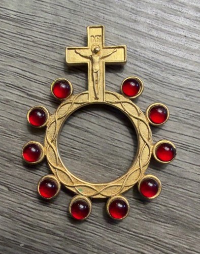 Vintage italian rosary ring - vintage,