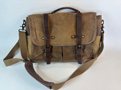 Newhey brown waxed - brown, canvas