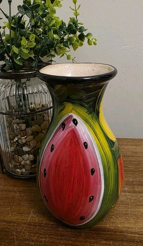 Colorful ceramic pottery vase - colorful,