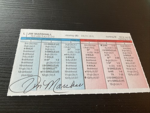 Strat matic card signed - card,