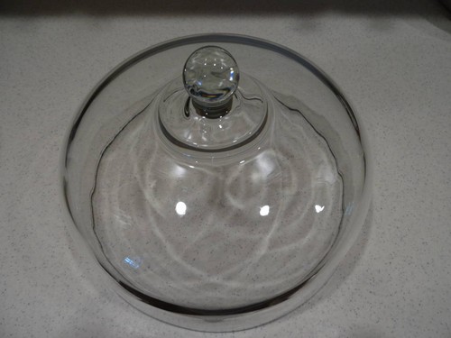 Large glass round cloche - cloche, cake