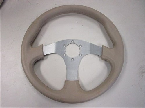 Steering wheel tan vinyl - steering,