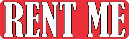 10in 3in rent magnet - x,