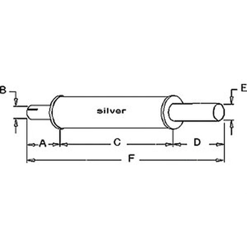 Muffler fits massey - muffler, harris