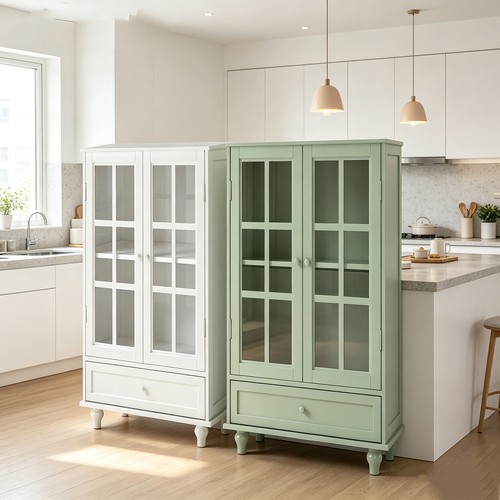 Buffet cabinet wglass - buffet,