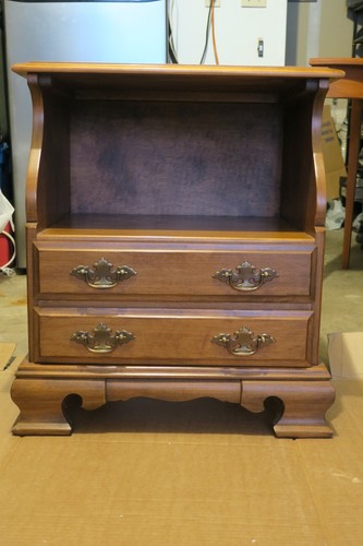 Nightstand with open shelf - , and