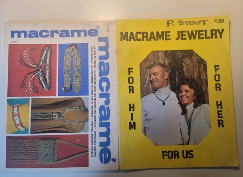Vintage lot macrame - of, 2
