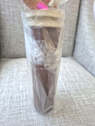 Vintage tupperware brown salt - brown,