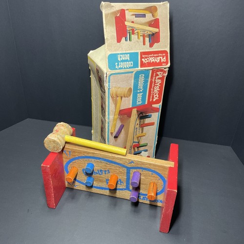 1974 playskool wooden - wooden, cobblers