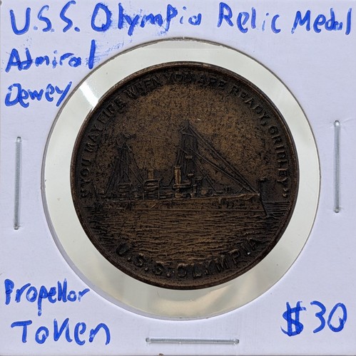 Olympia relic medal - u.s.s.,