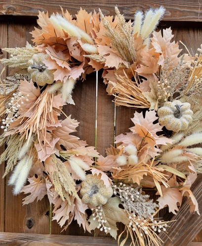 Fall boho grapevine wreath - boho,