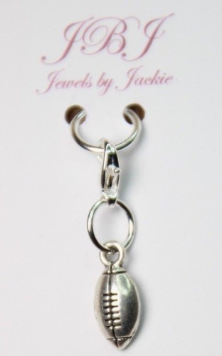 Football charm clip - football, lobster